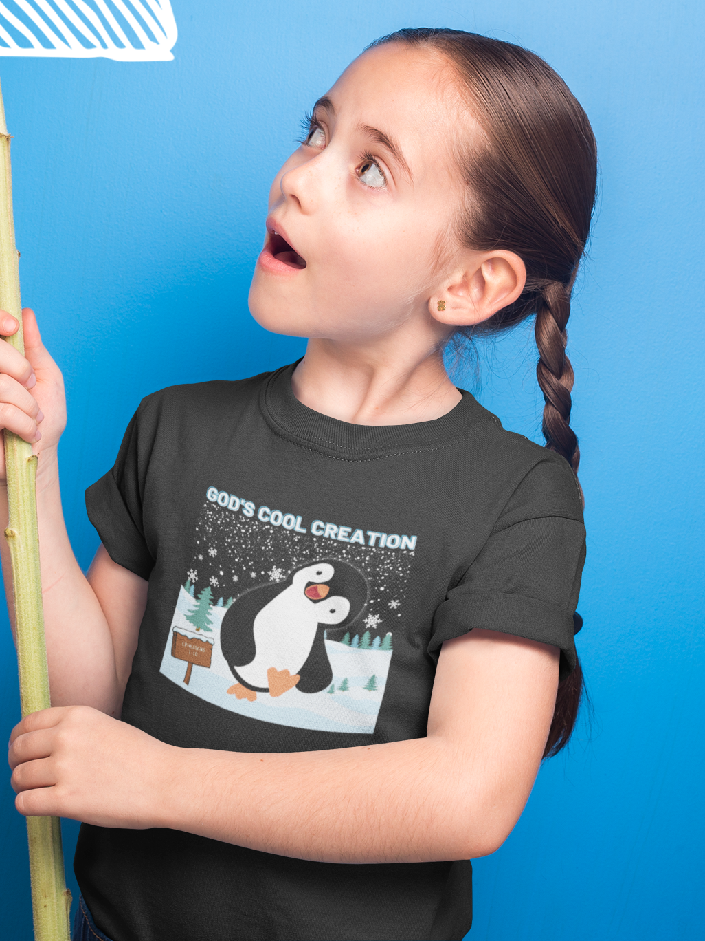 "God's Cool Creation" girls christian t-shirt