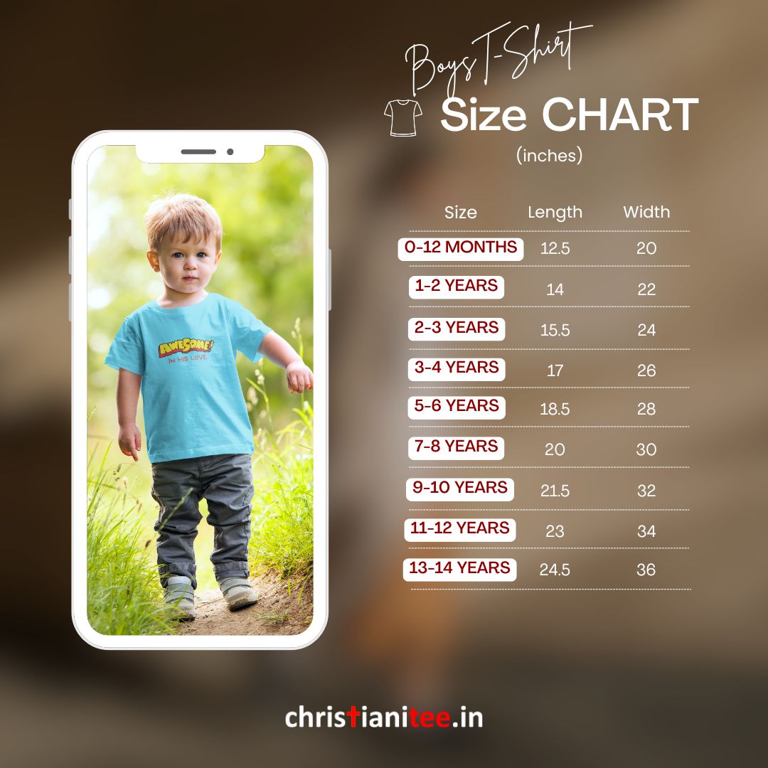 "Awesome in His Love" Boys' Christian T-Shirt