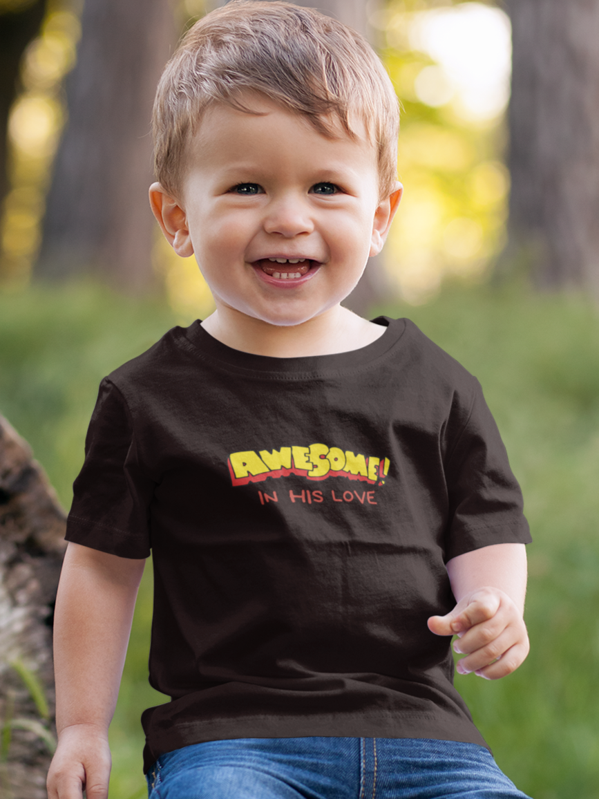"Awesome in His Love" Boys' Christian T-Shirt
