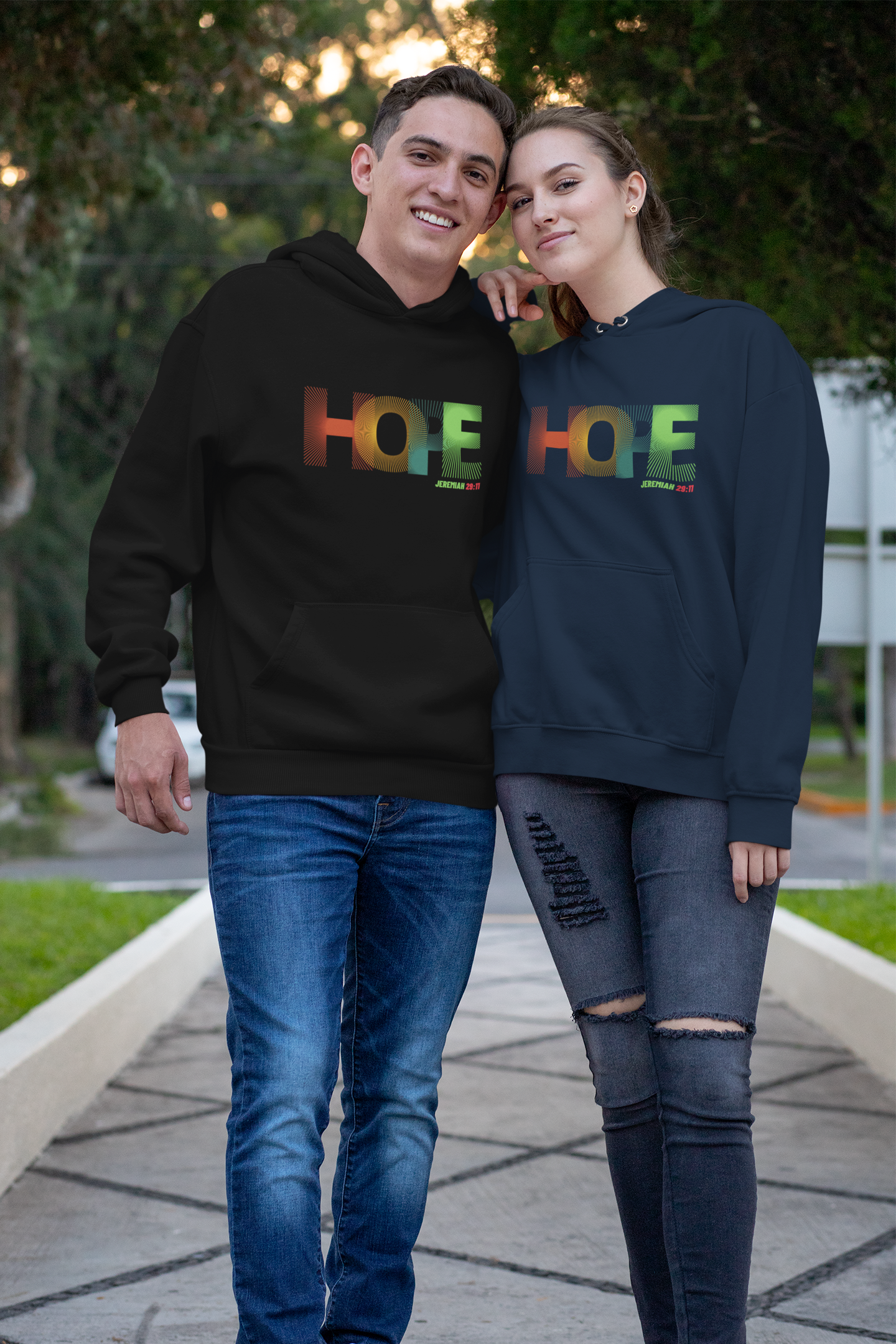 "Hope" unisex Christian hooded sweatshirt