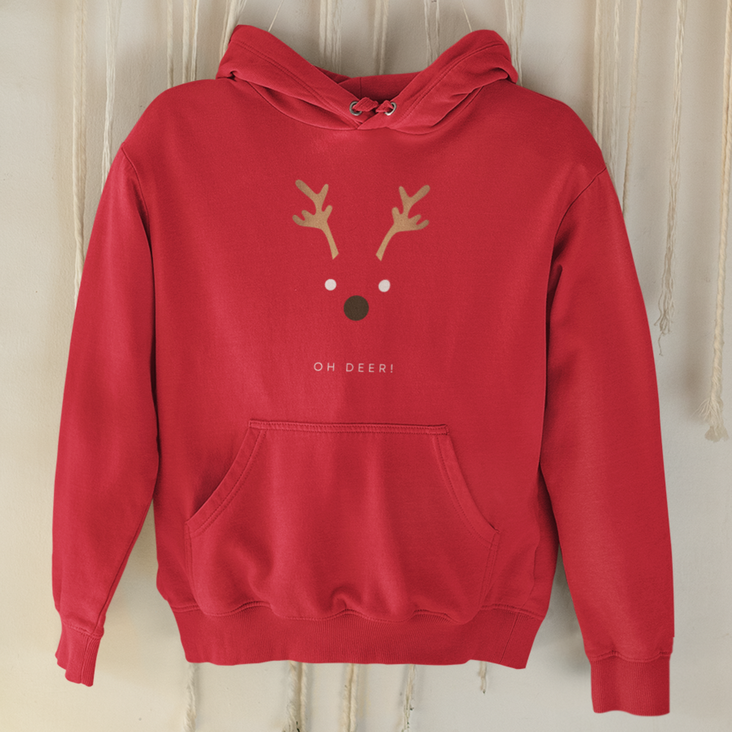 "Oh Deer!" unisex Christian hooded sweatshirt