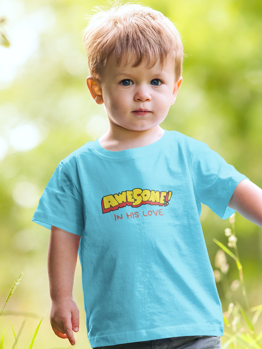 "Awesome in His Love" Boys' Christian T-Shirt