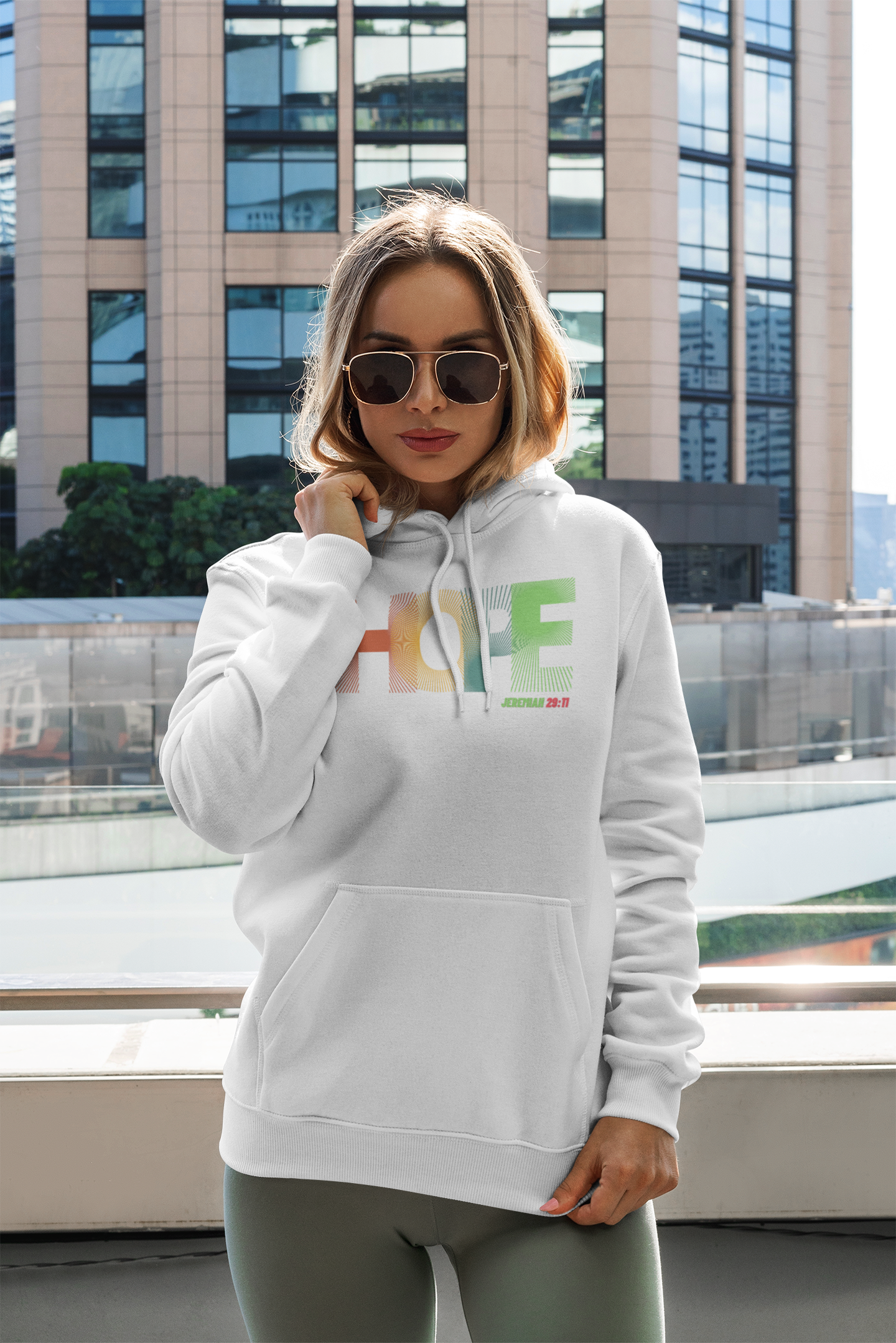 "Hope" unisex Christian hooded sweatshirt