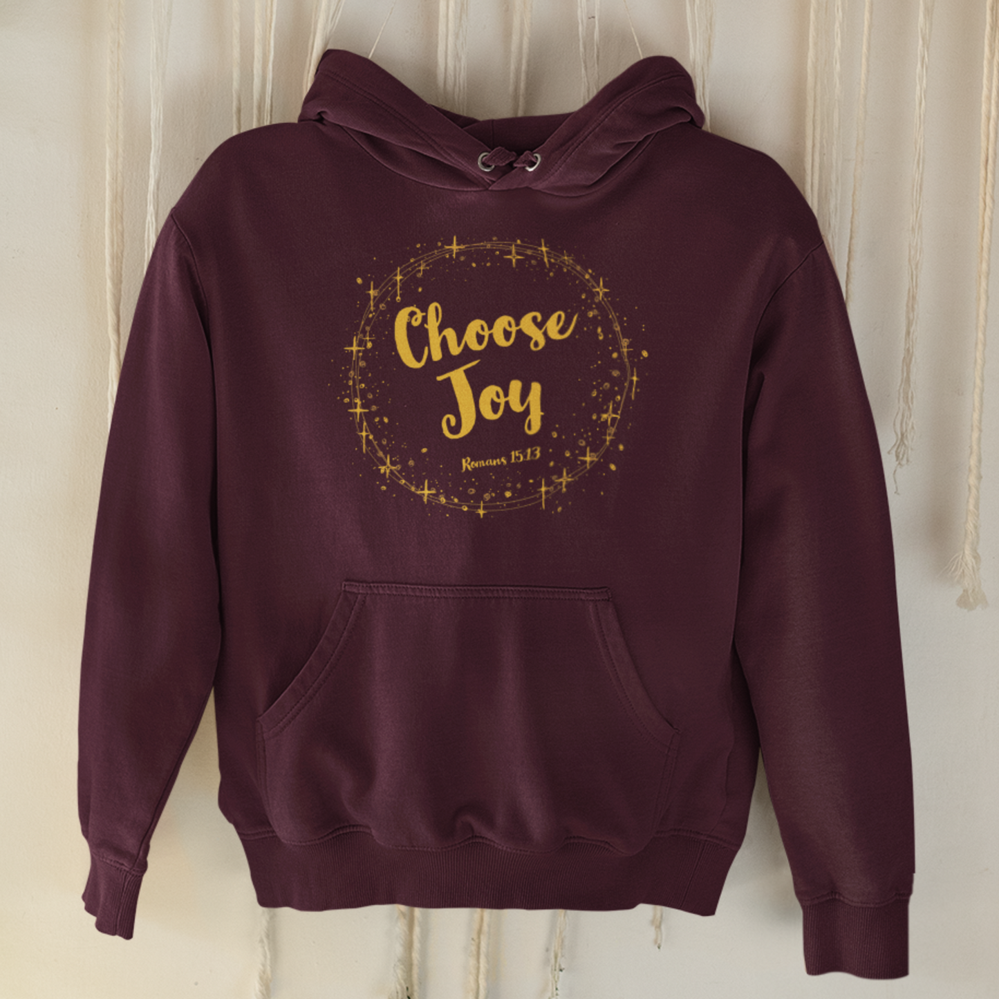 “Choose Joy” unisex Christian hooded sweatshirt