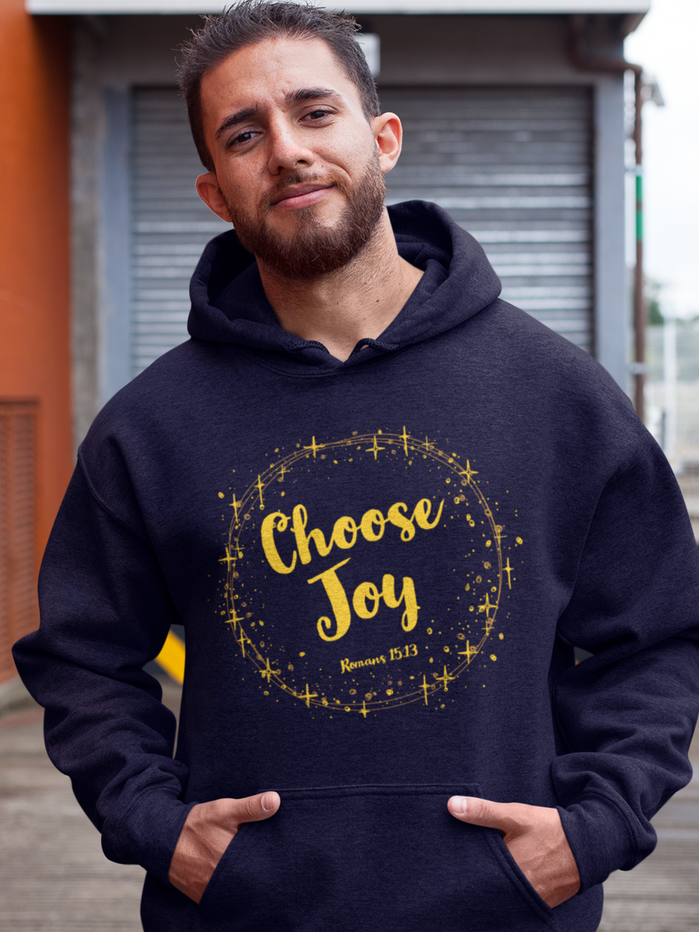 “Choose Joy” unisex Christian hooded sweatshirt