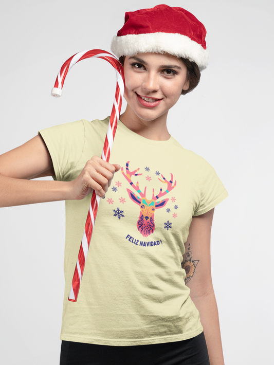 "Feliz Navidad" women's christmas t-shirt