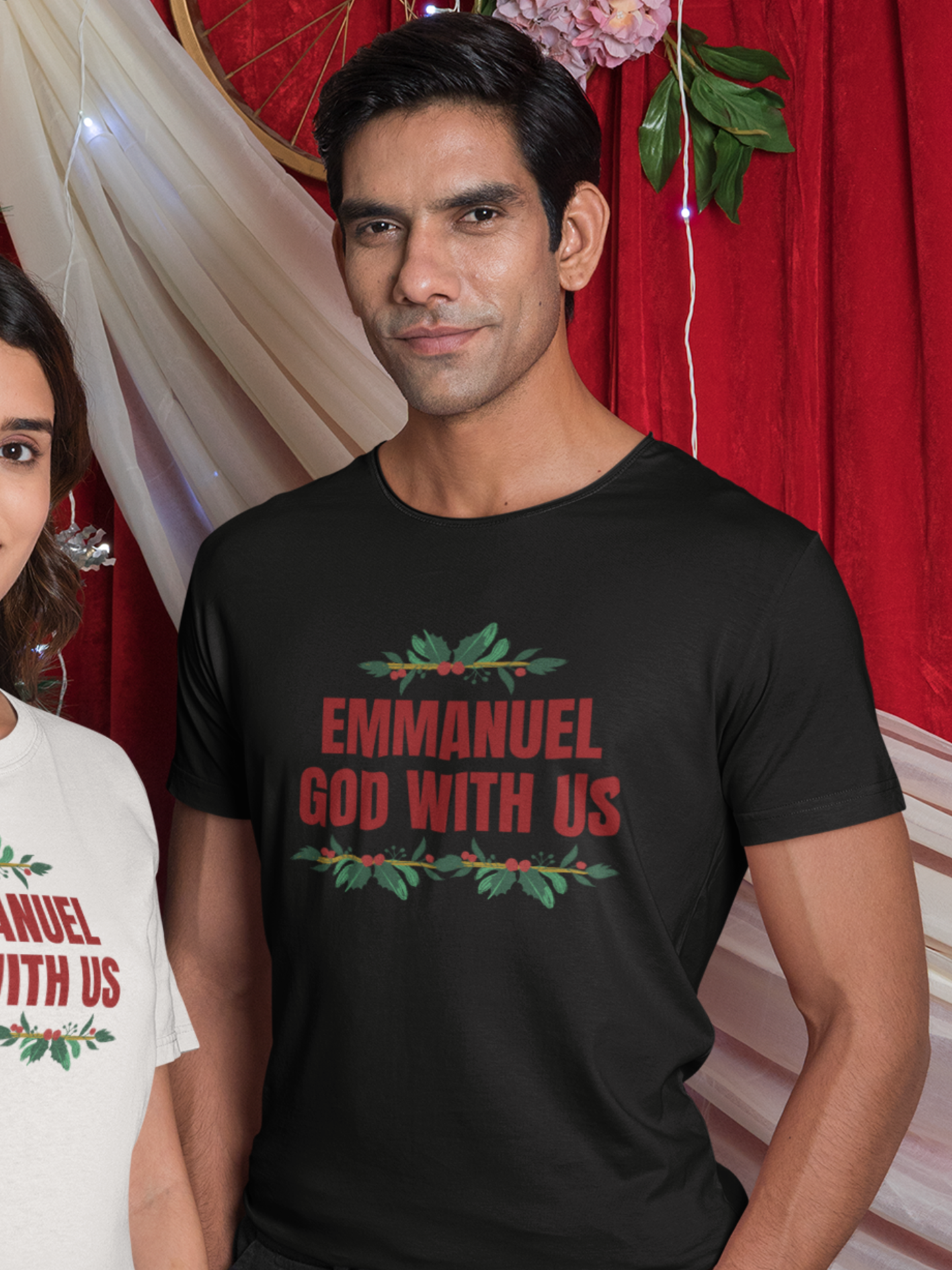 "Emmanuel - God with Us" unisex christmas t-shirt