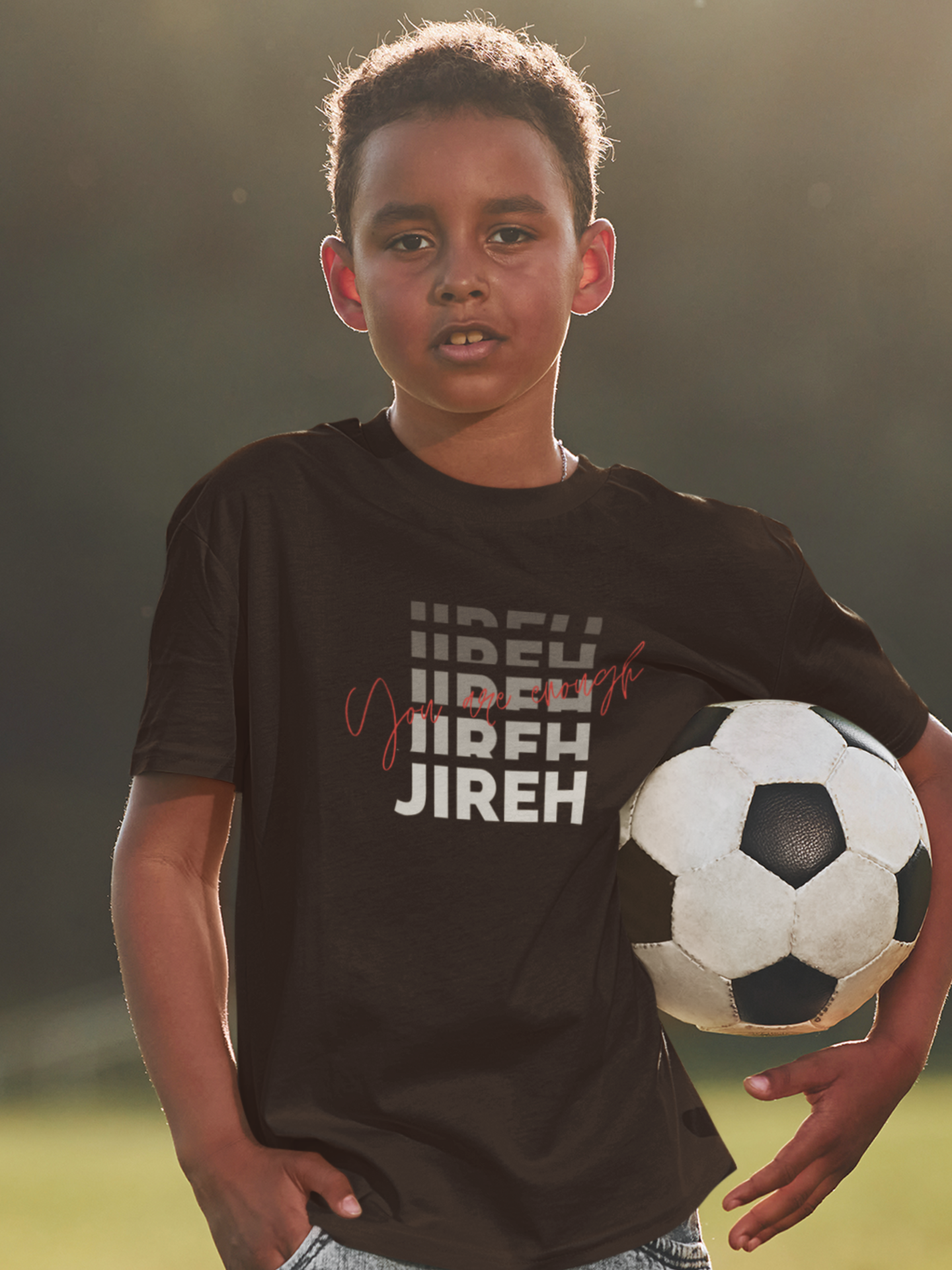 "Jireh, You Are Enough" boys christian t-shirt