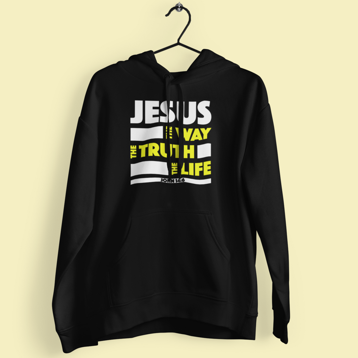 "Jesus - Way, Truth and Life" unisex christian hooded sweatshirt