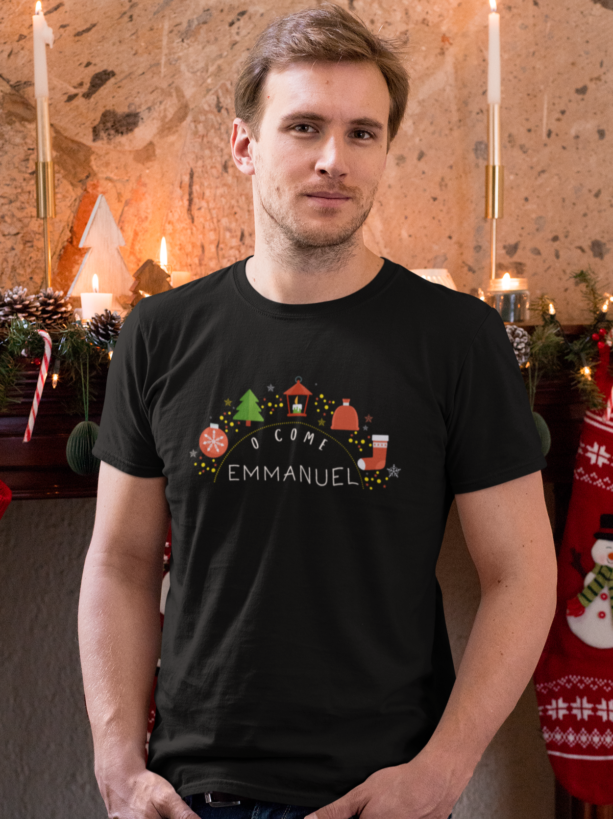 O COME EMMANUEL – Unisex Christian Christmas T-Shirt