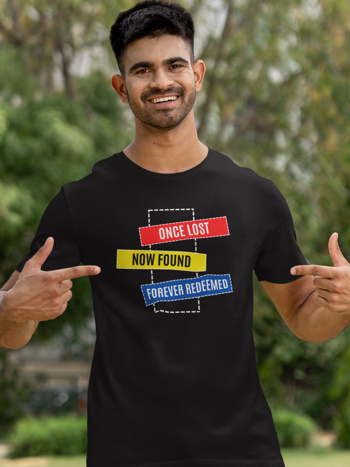 Lost. Found. Forever Redeemed. – Unisex Christian T-Shirt