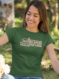 "As for Me and My house We will serve the Lord" women's Christian t-shirt