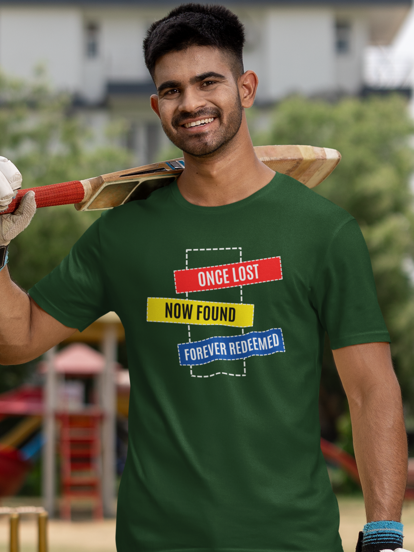 Lost. Found. Forever Redeemed. – Unisex Christian T-Shirt