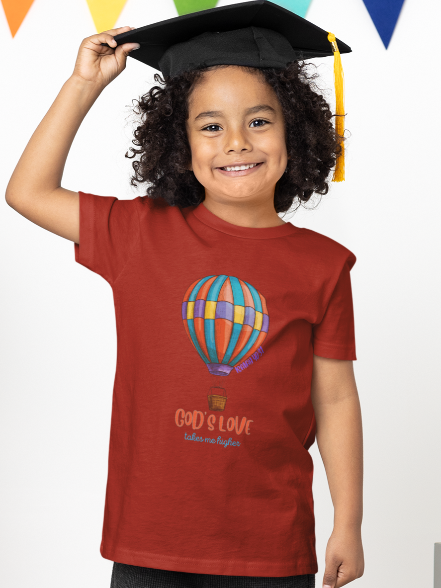 "God's Love Takes Me Higher" Boys' Christian T-Shirt