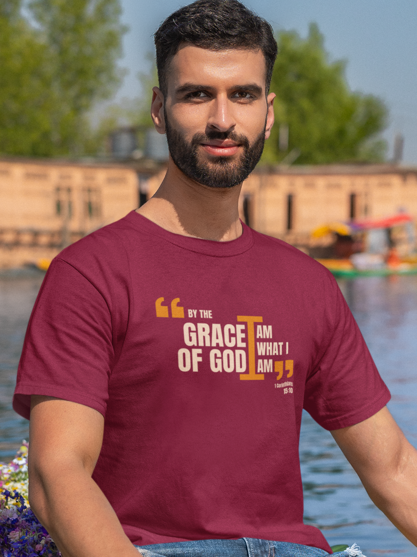 "By the Grace of God, I Am What I Am" unisex christian t-shirt