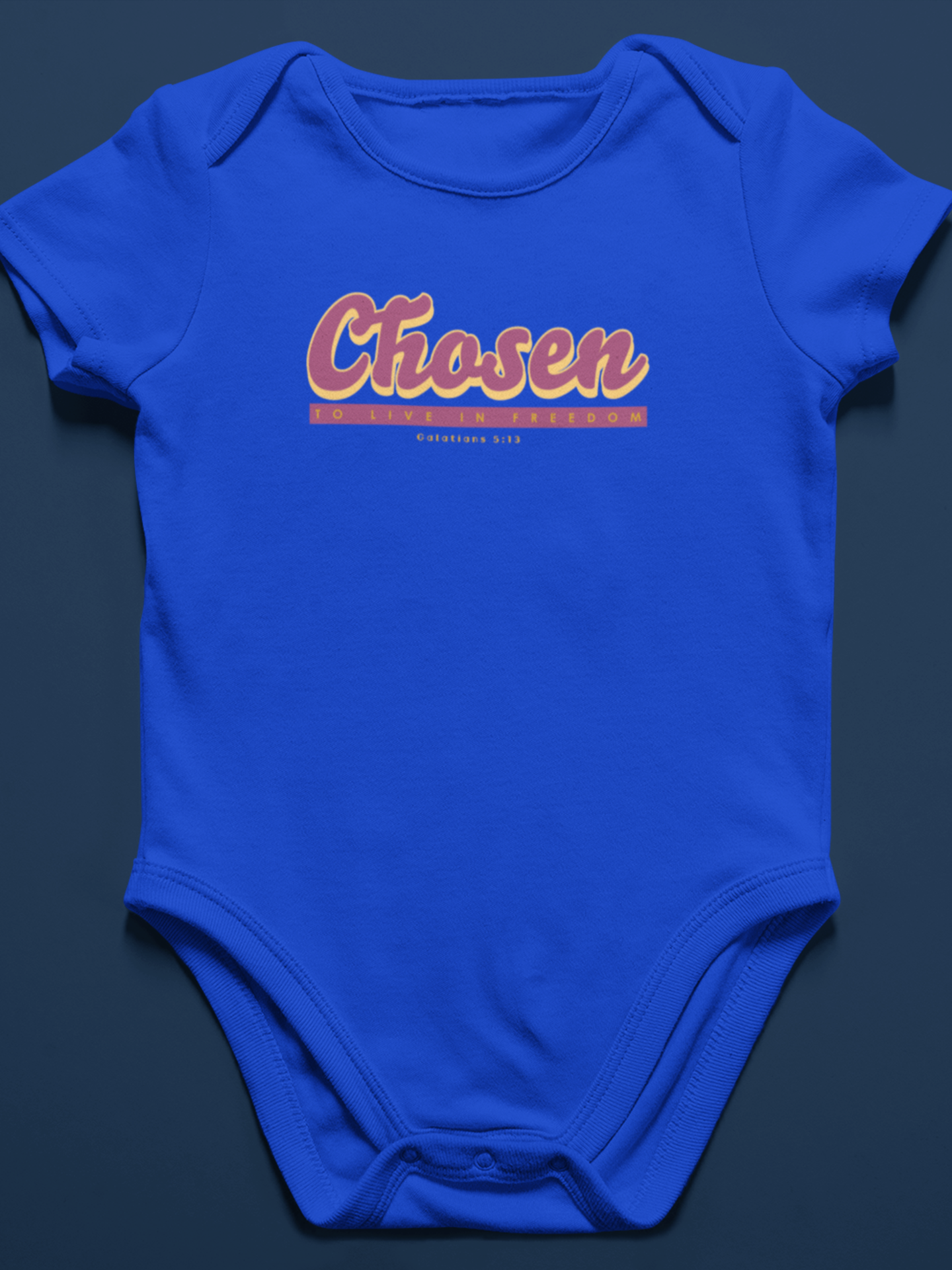 “Chosen” unisex baby onesie