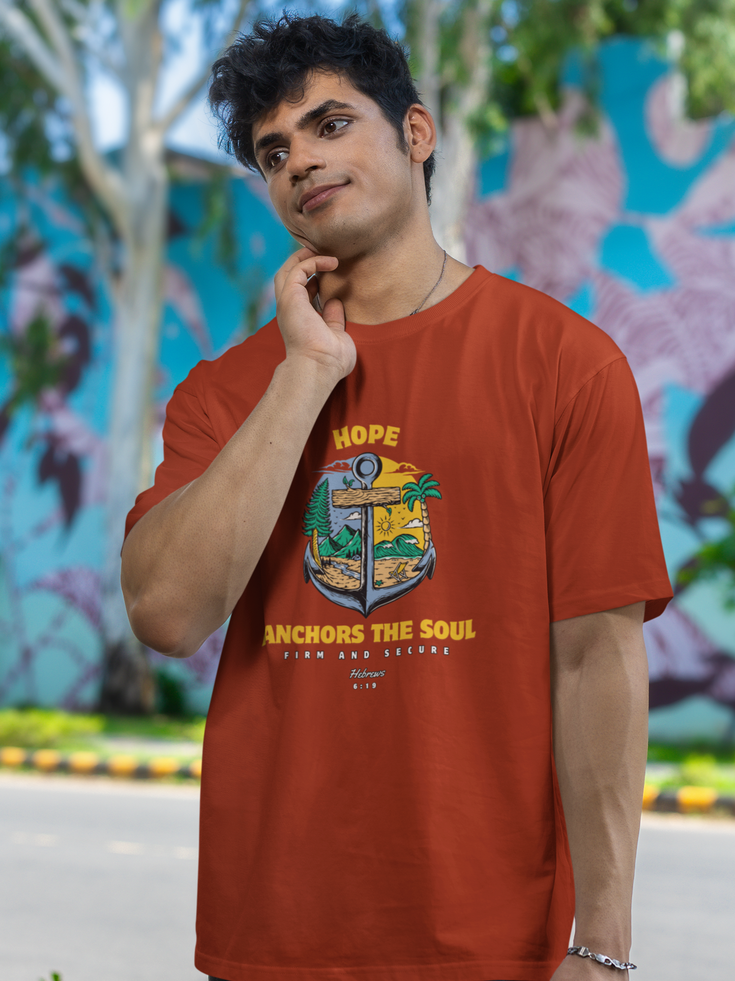 "Hope Anchors the Soul – Hebrews 6:19" unisex christian t-shirt