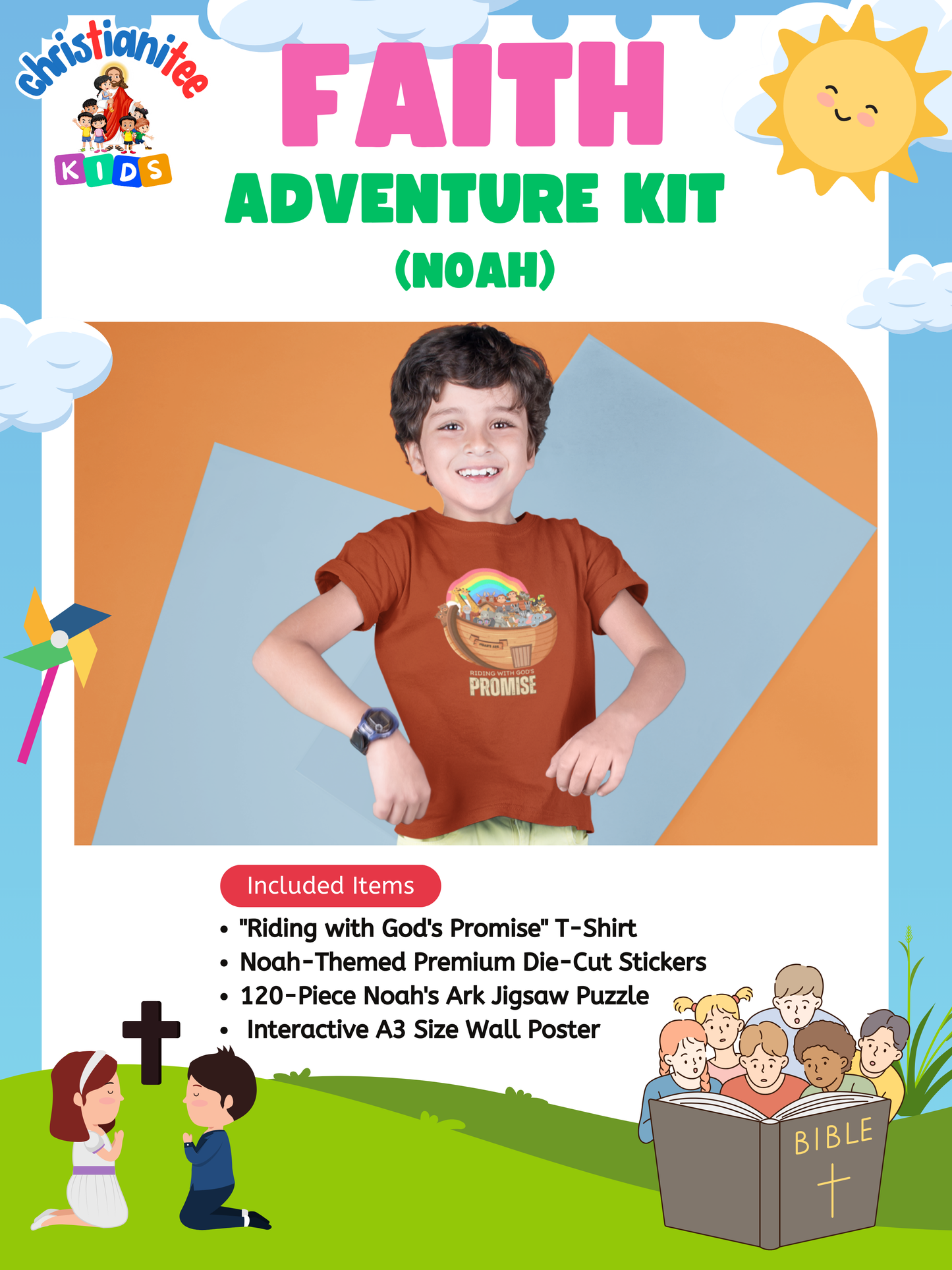 Noah's Faith Adventure Kit: Riding with God's Promise (Boys)