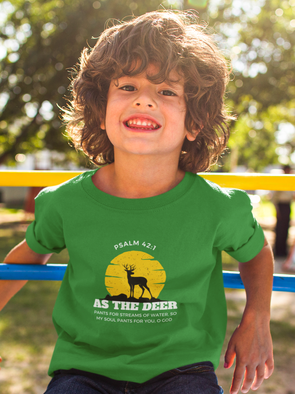 "As the Deer Pants" boys christian t-shirt