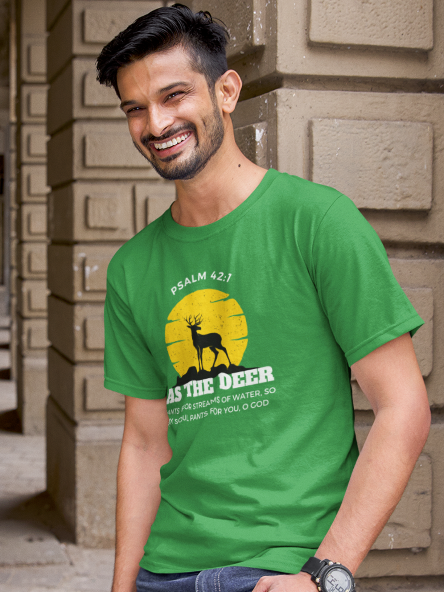 "As the Deer Pants" unisex christian t-shirt