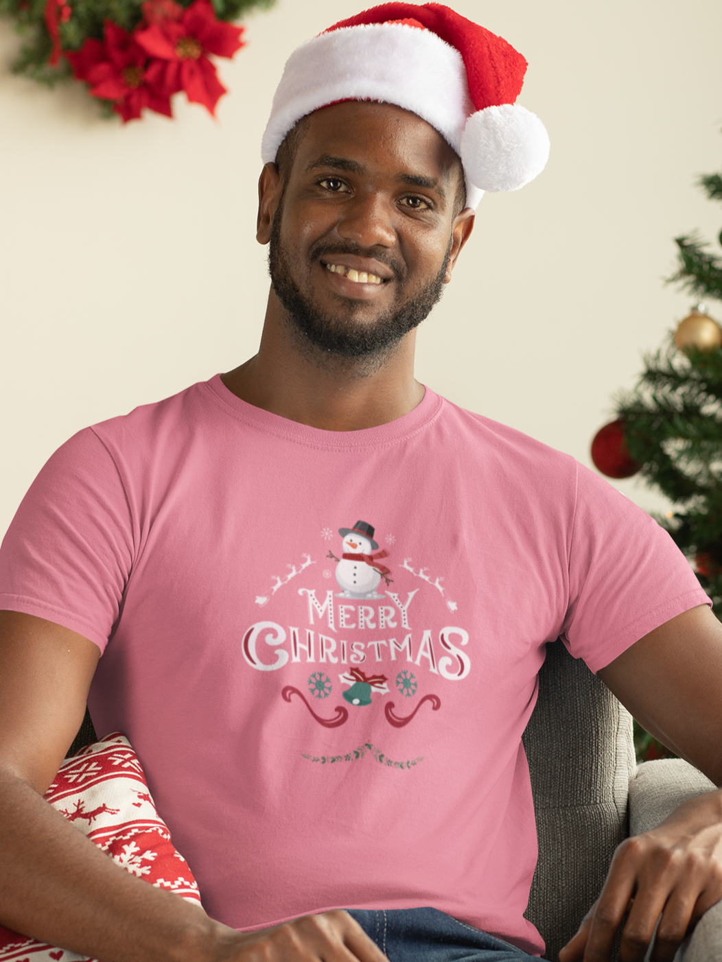 "Merry Christmas" Snowman unisex christmas t-shirt