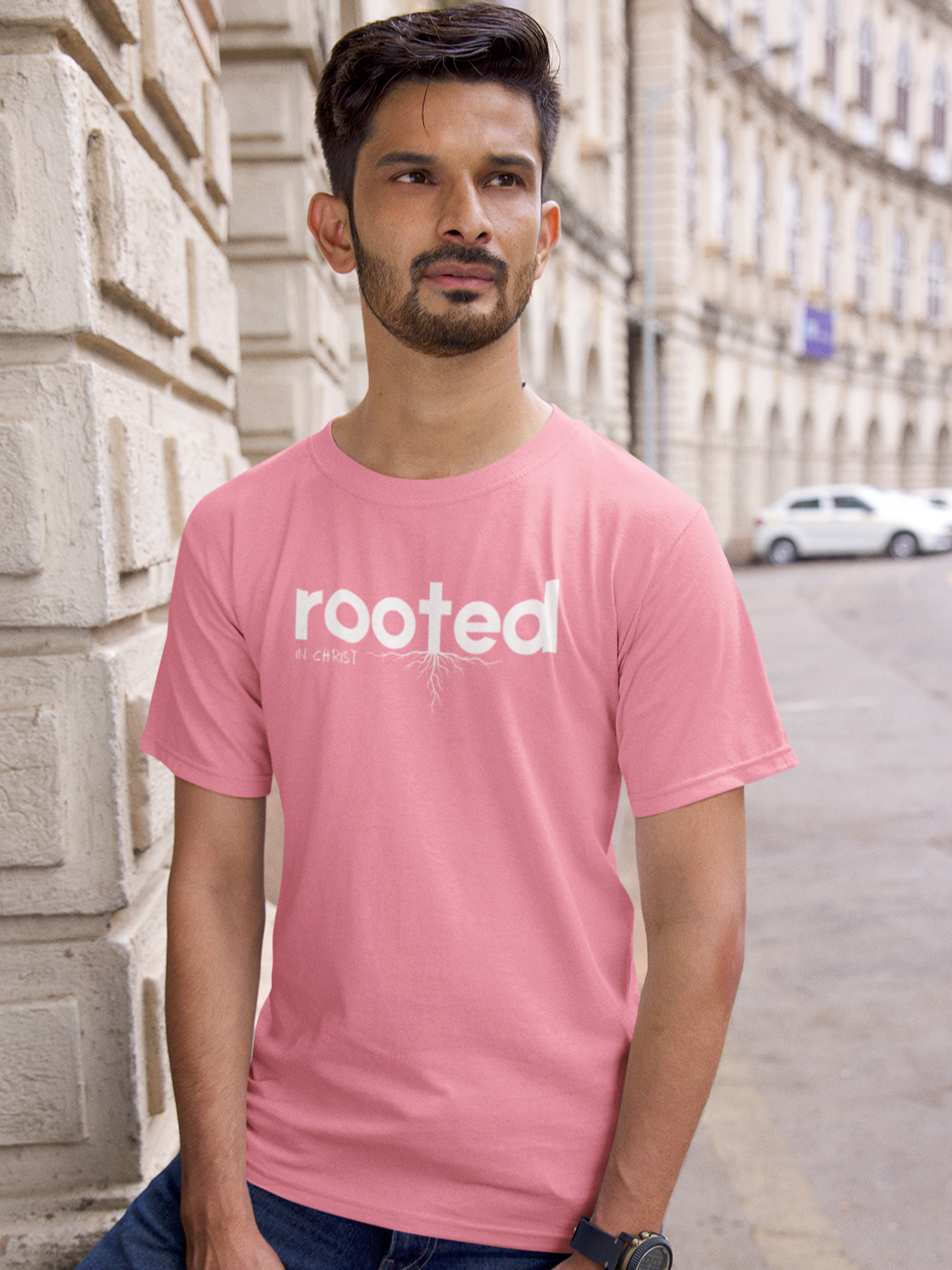 Rooted in Christ – Faith & Foundation Unisex Christian T-Shirt
