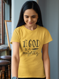 "1 with God is a Majority" women's Christian t-shirt
