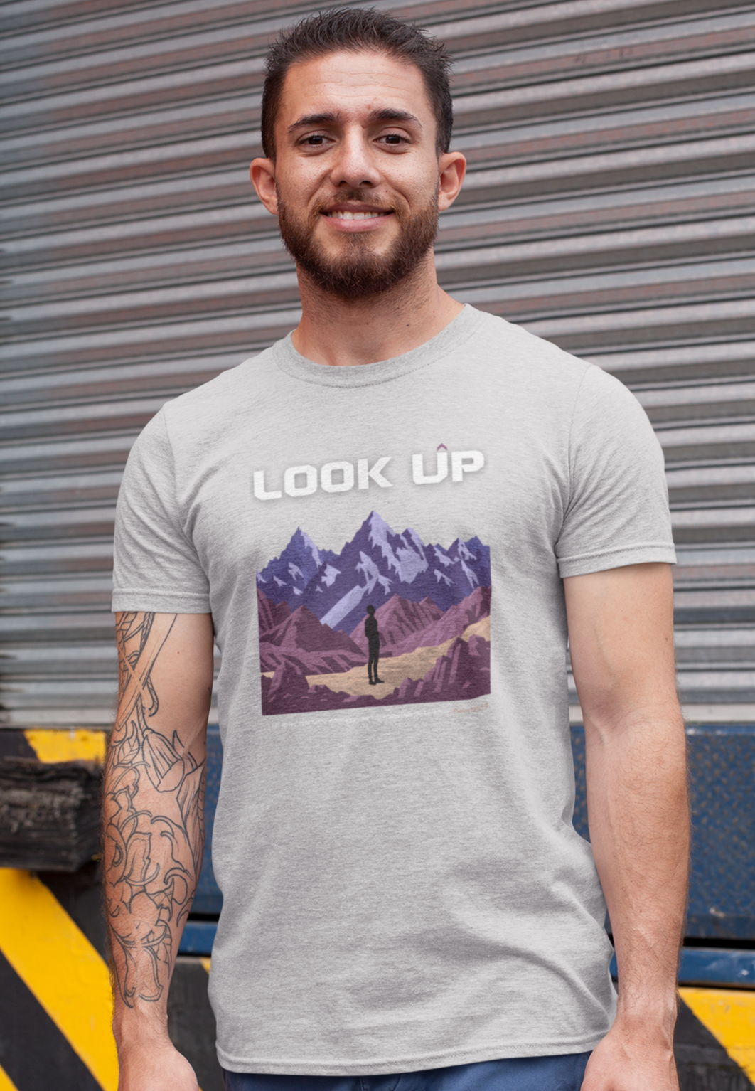 Look Up – Psalm 121:1-2  Unisex Christian T-Shirt