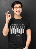 "In Jesus name I Play" unisex christian t-shirt