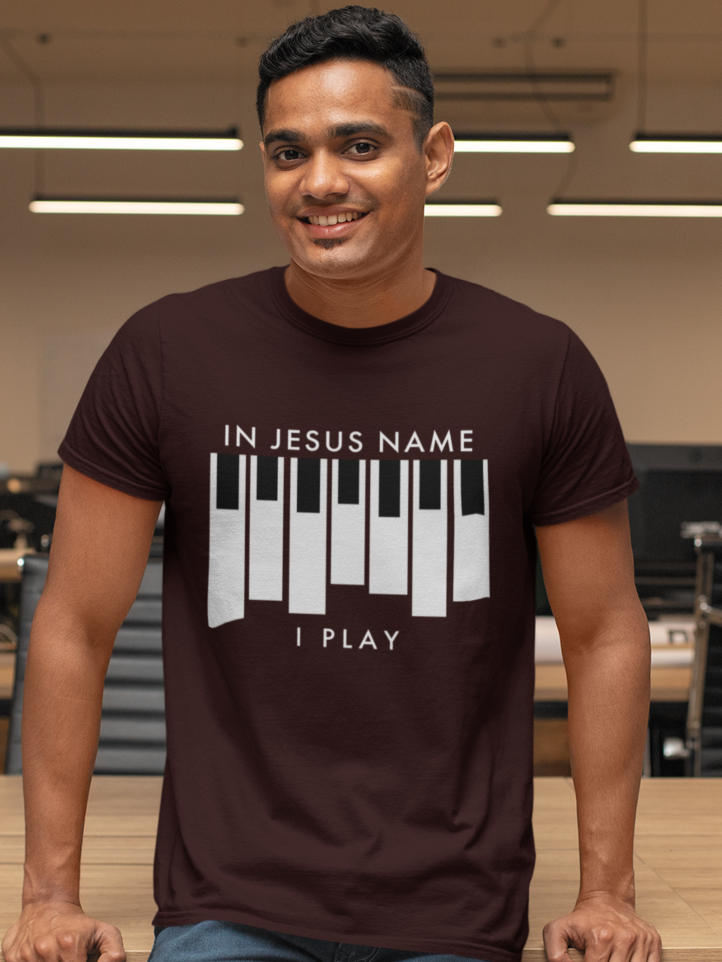 "In Jesus name I Play" unisex christian t-shirt