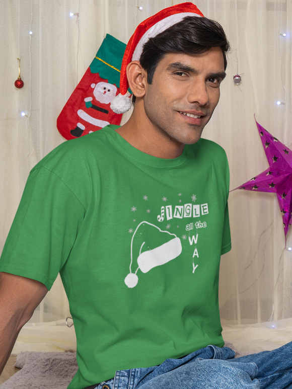 “Jingle all the way” unisex christmas t-shirt