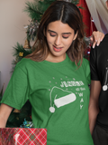 “Jingle all the way” women's christmas t-shirt