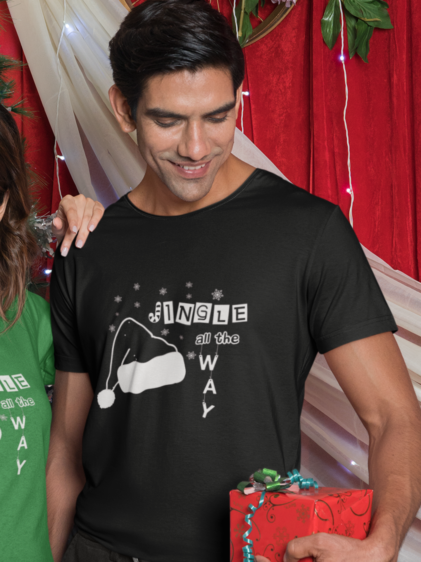 “Jingle all the way” unisex christmas t-shirt