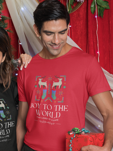 "Joy to the World, the Lord is Come" unisex christmas t-shirt