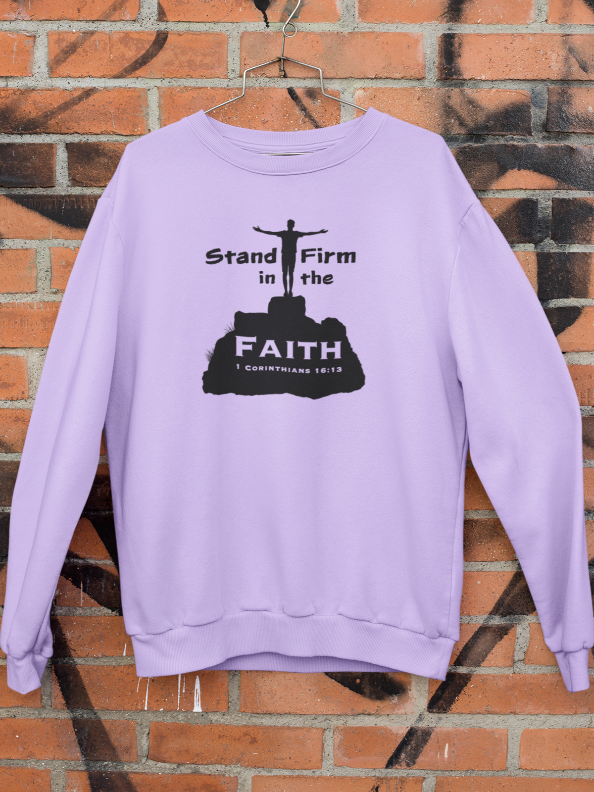 "Stand Firm in the Faith" christian Unisex Crewneck Sweatshirt