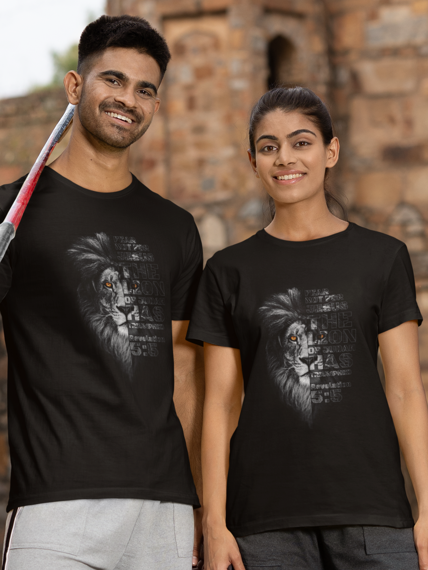 "Lion of Judah" Christian Couple t-shirts