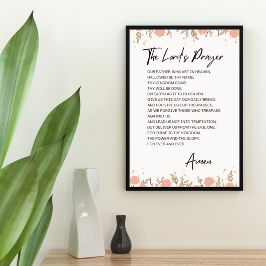 "The Lord's Prayer" Frame (A3 Size)