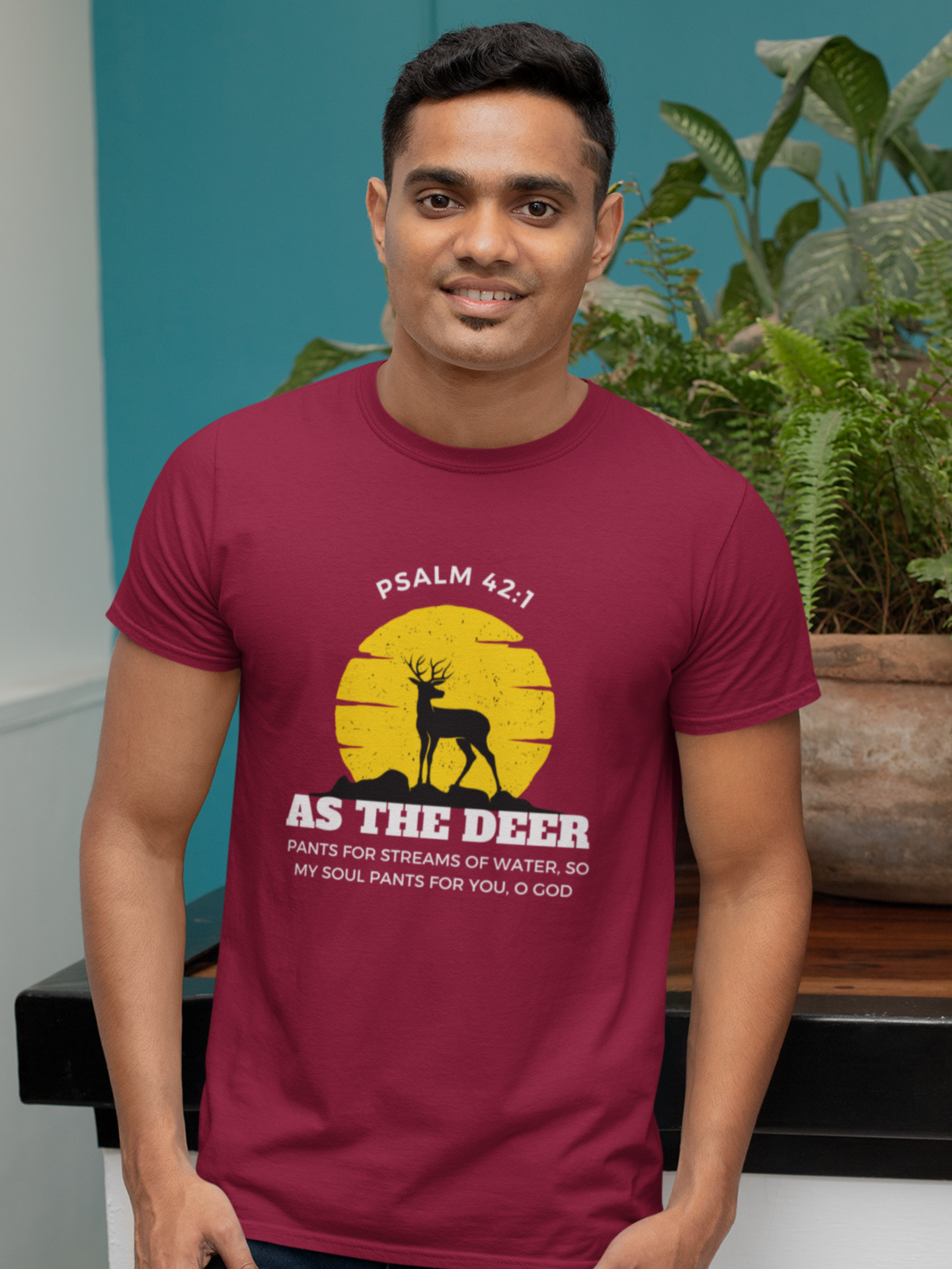 "As the Deer Pants" unisex christian t-shirt