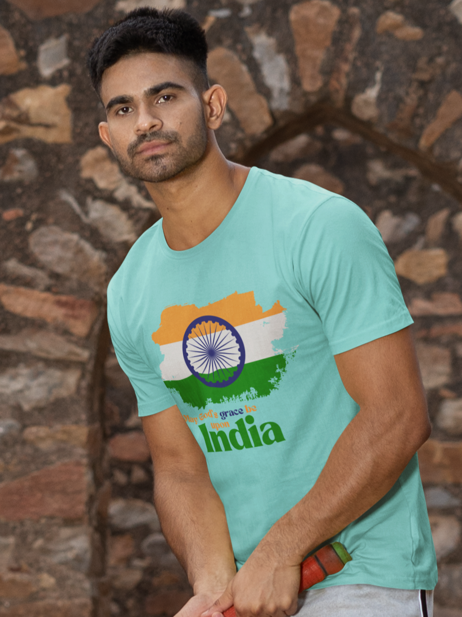 "May God's Grace Be Upon India" unisex christian t-shirt