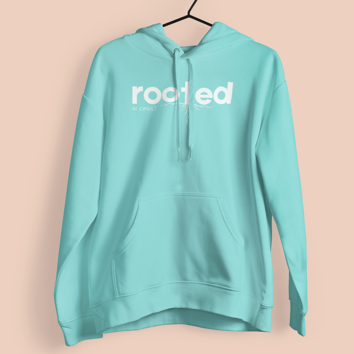 Rooted in Christ – Faith & Foundation unisex Christian hooded sweatshirt