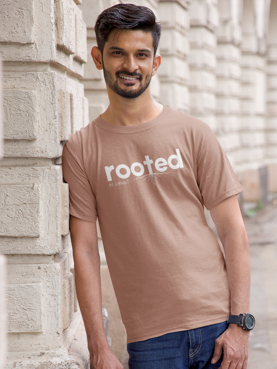 Rooted in Christ – Faith & Foundation Unisex Christian T-Shirt