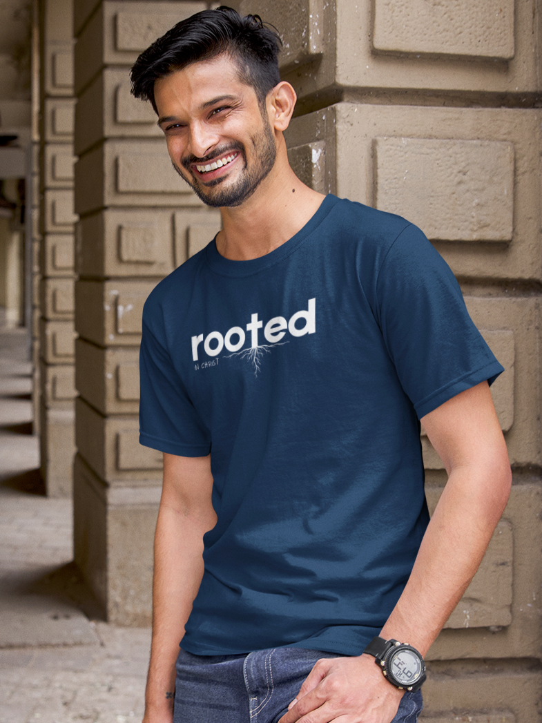 Rooted in Christ – Faith & Foundation Unisex Christian T-Shirt