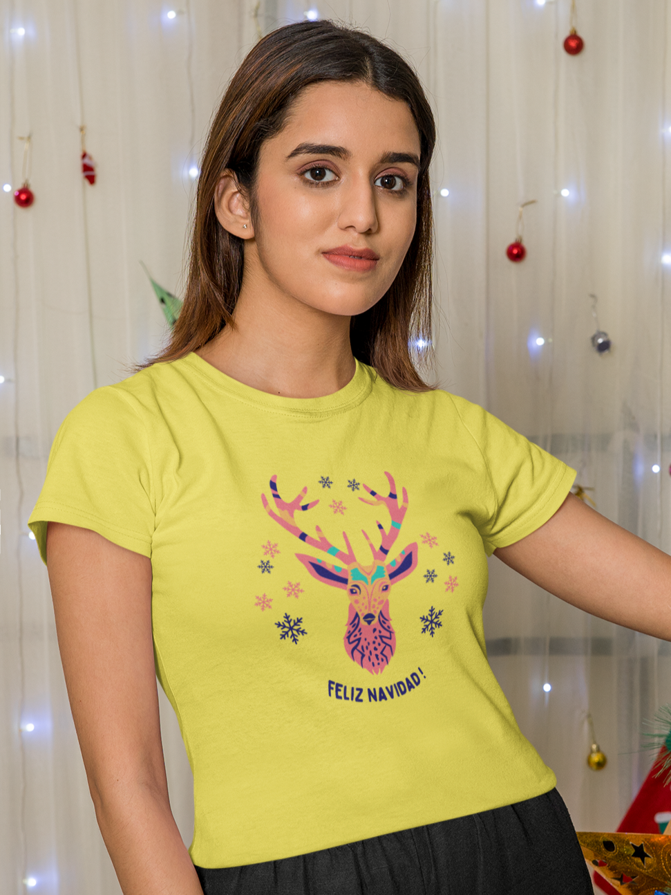 "Feliz Navidad" women's christmas t-shirt