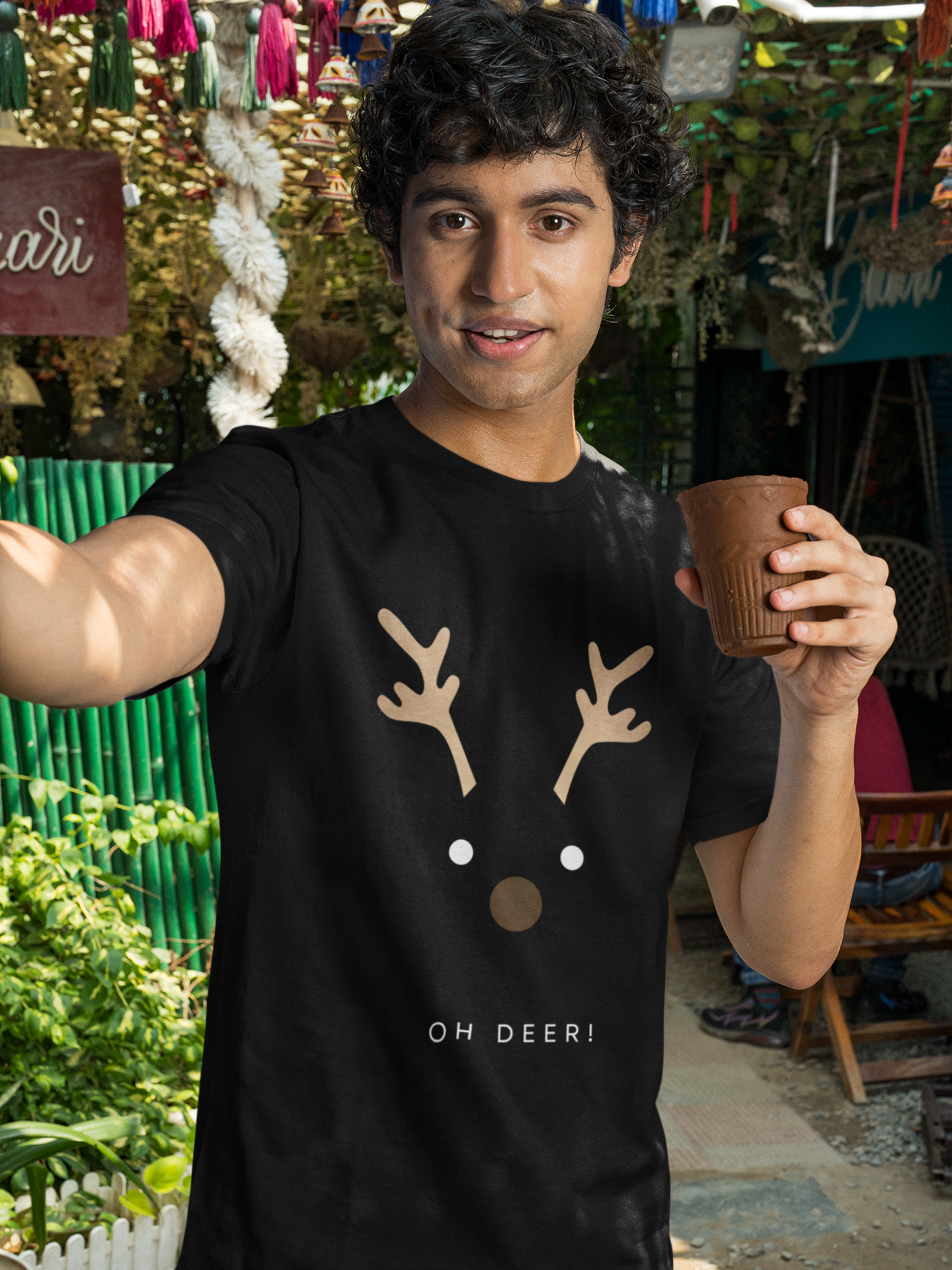 "Oh Deer!" unisex christmas t-shirt