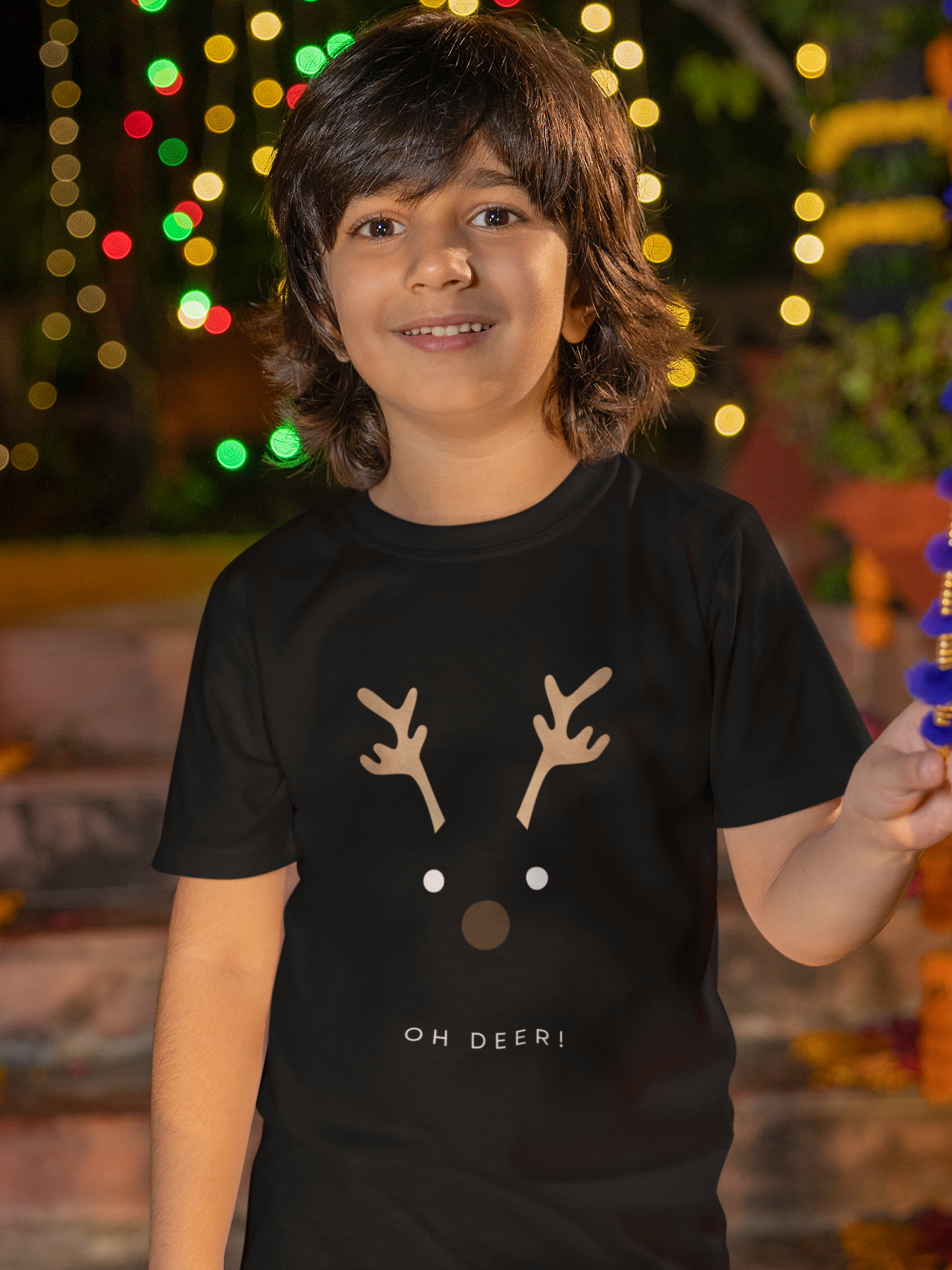 "Oh Deer!" boys christmas t-shirt