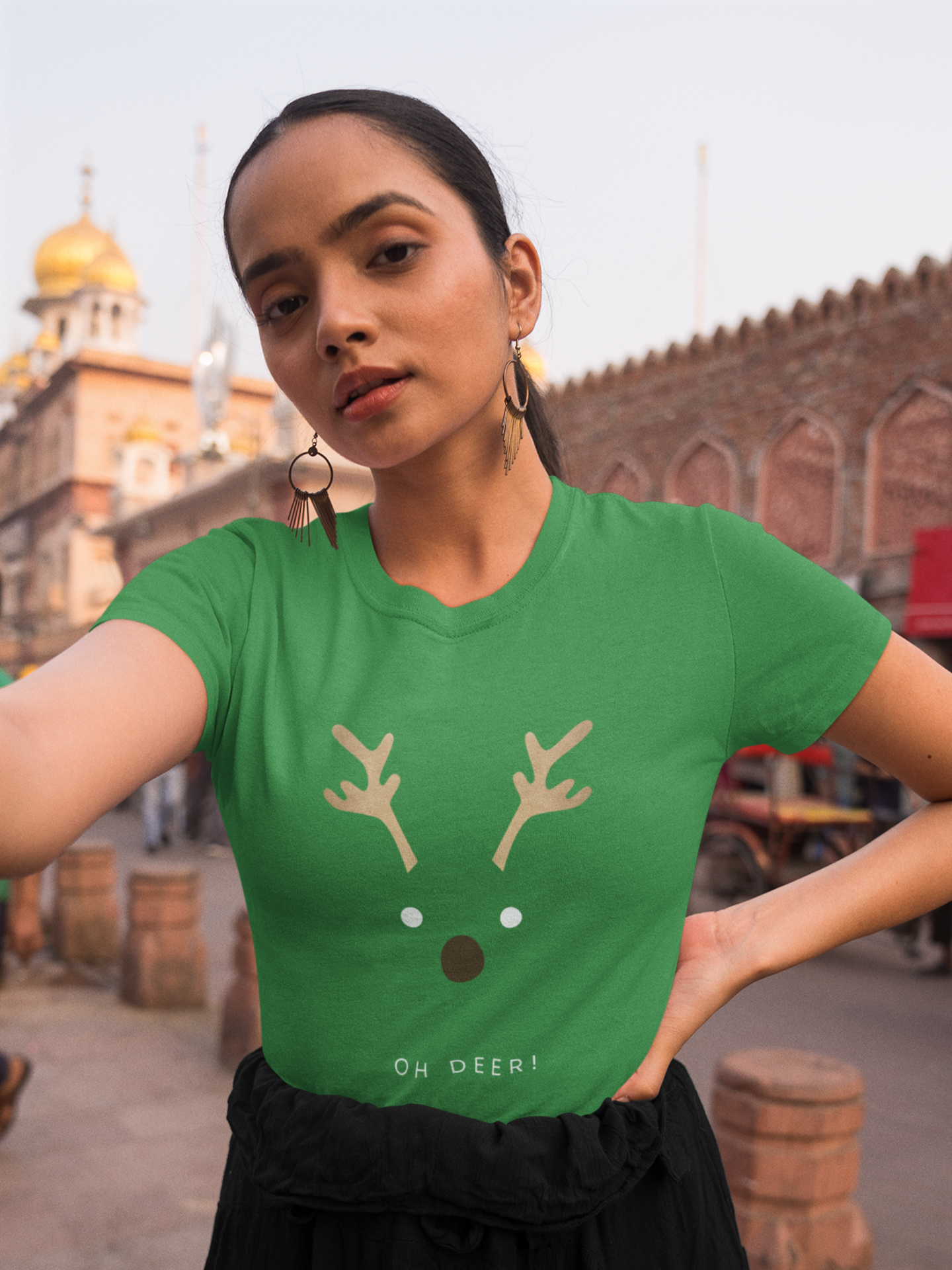 "Oh Deer!" women's christmas t-shirt