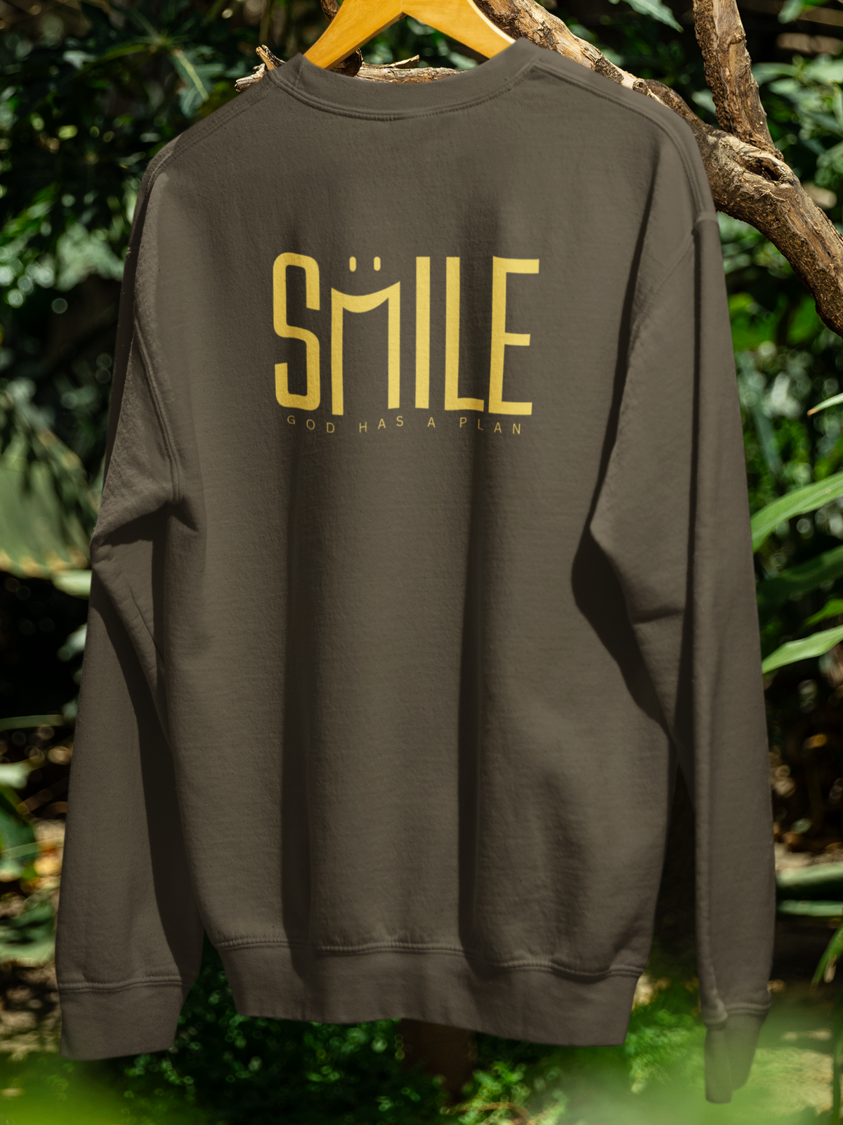 "Smile, God Has a Plan" Unisex Crewneck Sweatshirt