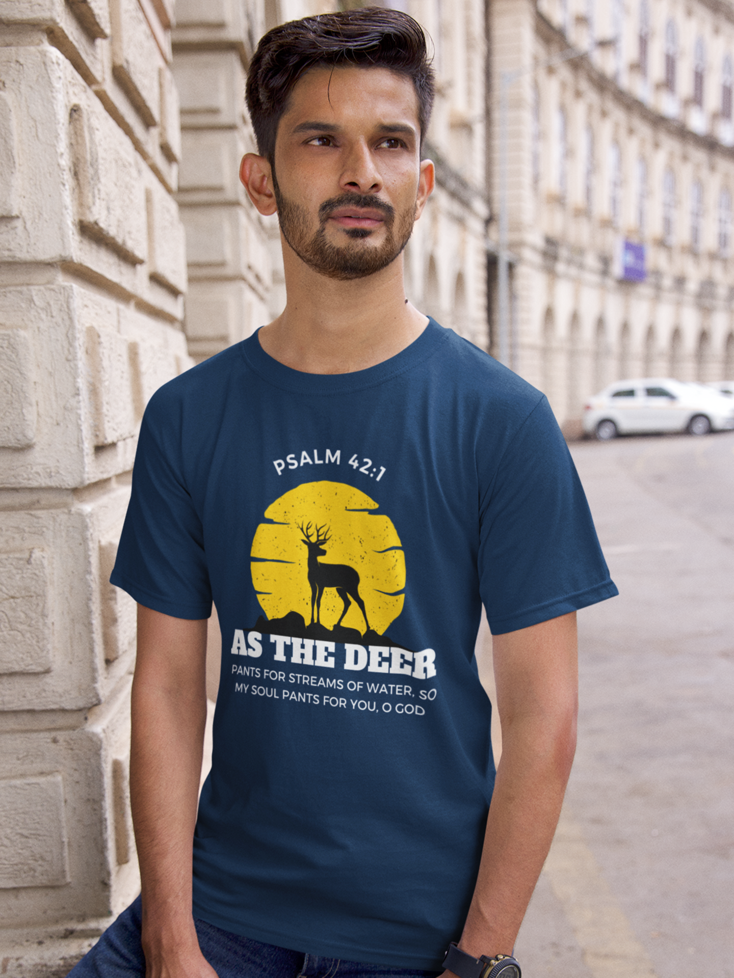 "As the Deer Pants" unisex christian t-shirt