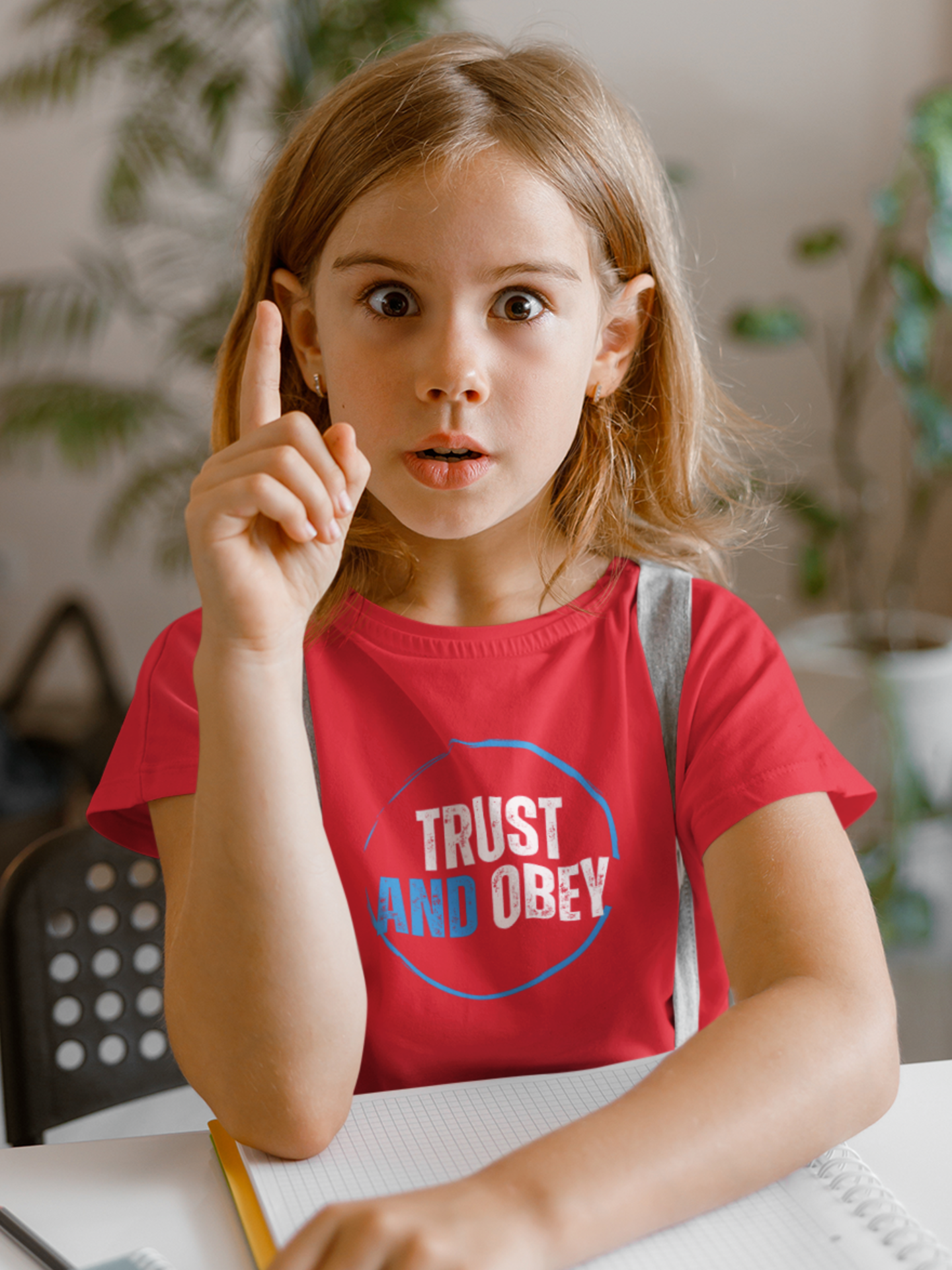 "Trust and Obey" girls christian t-shirt