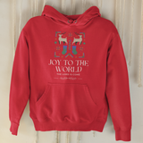 "Joy to the World, the Lord is Come" unisex Christian hooded sweatshirt